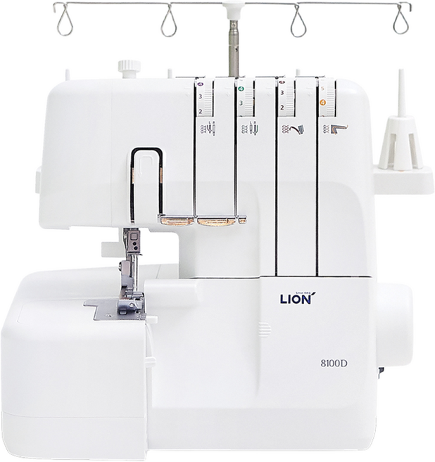 라이온미싱 오버록 미싱, 8100D, 화이트