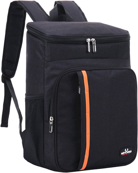 NJEE 등산 피크닉 보온 보냉 가방 블랙, 1개