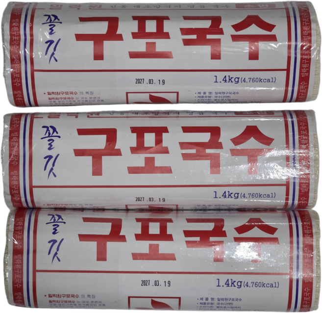 밀락원 구포국수, 1.4kg, 3개