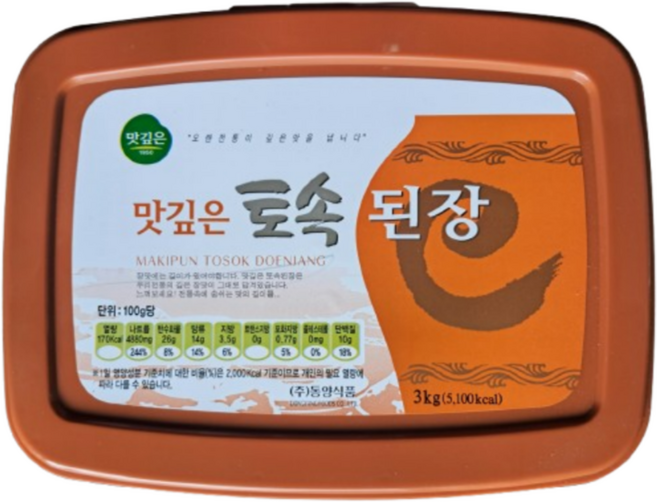 맛깊은 토속된장 3kg, 1개