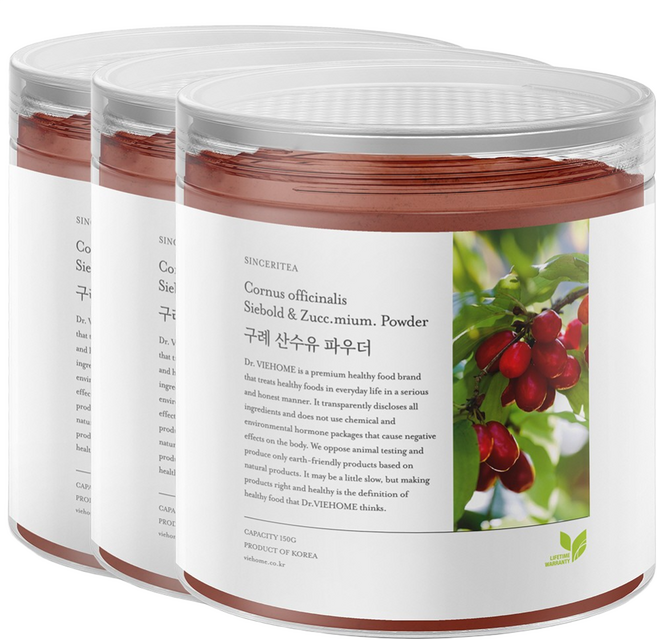 신서리티 100% 구례 산수유 분말 150g x 3개