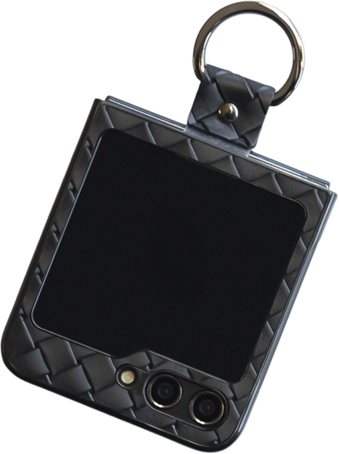 클레뷰 Z플립 핑거링 위빙가죽케이스 휴대폰 핸드폰케이스