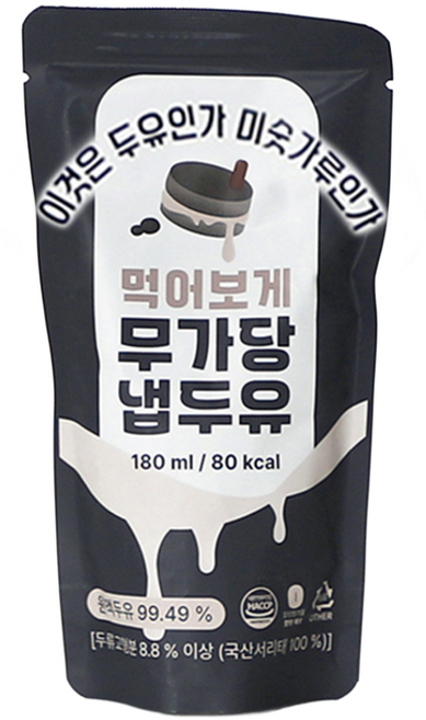 이것은 두유 인가 미숫가루 인가 먹어보게 냅 두유 무가당, 15개, 180ml
