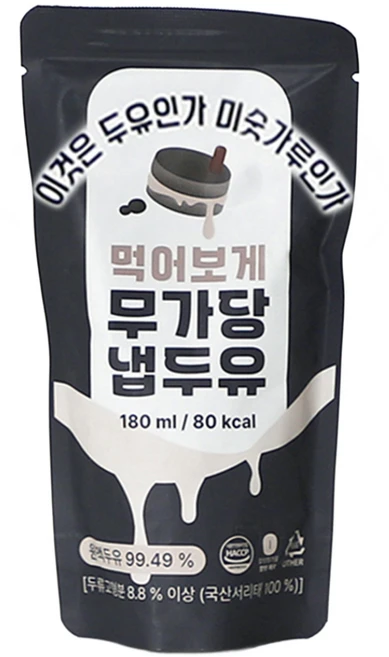 이것은 두유 인가 미숫가루 인가 먹어보게 냅 두유 무가당, 30개, 180ml - 쿠팡