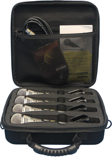 가방몰 MV4 4본입 EVA 유무선 마이크케이스 마이크가방 EVA케이스, 1개