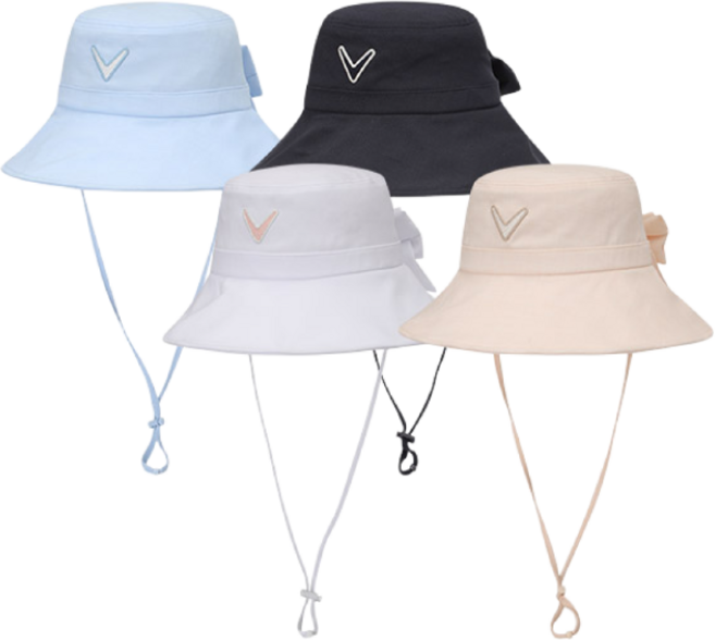 캘러웨이 2026 우먼스 블루밍 버킷햇 여성용 골프모자, 핑크, 1개