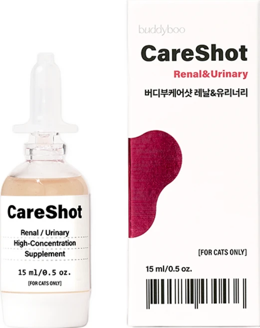 고양이 신장 영양제 | 방광염 요로 비뇨기토탈케어 - 버디부 케어샷 레날&유리너리, 1개, 유리너리+결석, 30회분 - 쿠팡