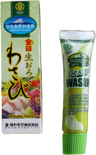 킨지루시 생 오로시 와사비 43g x 2팩 -일본 고추냉이 튜브, 2개