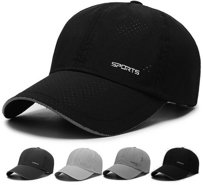 홀리데이 스포츠 메쉬 캡모자 1+1, 블랙+블랙, 1세트
