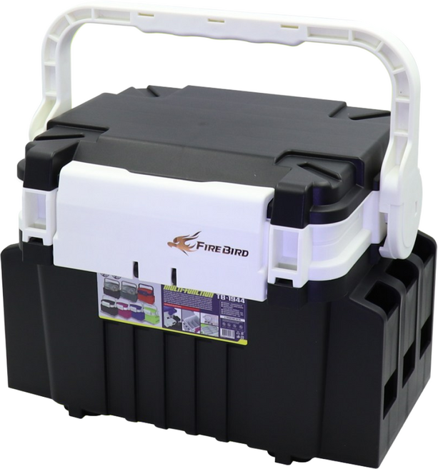 캡스 1994h 소형태클박스 루어케이스 보조가방 채비케이스 낚시용품보관 히든타입 핸들스토퍼 도구통, 블랙