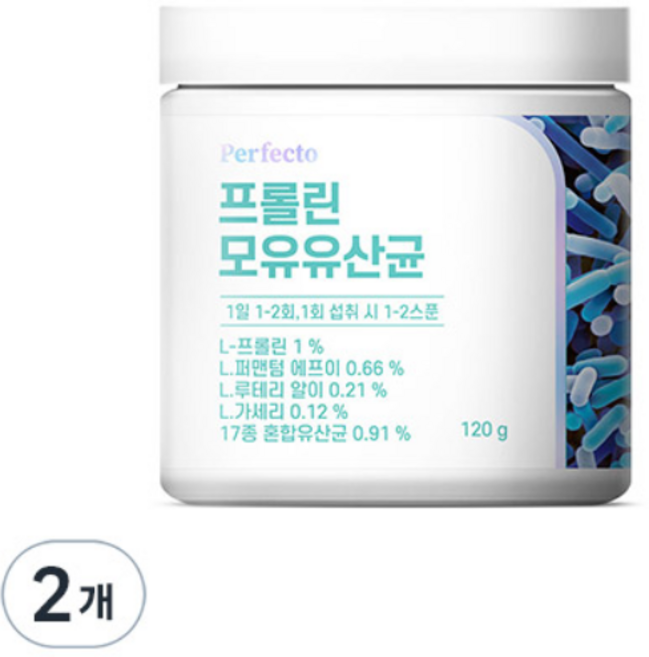 脯胺酸母乳益生菌粉, 2罐, 120g