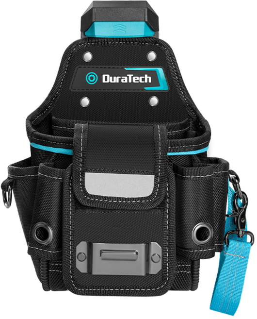 DuraTech 소형 휴대용 허리공구가방 다용도 정비공 수납공구집 전기공 목공가방 방수 산업용 가정용 뛰어난 내마모성, 1개