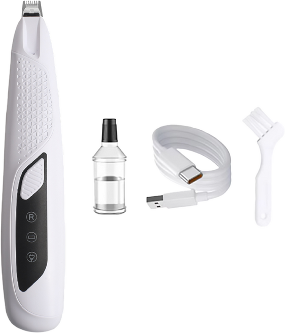 수린펫 저소음 애견 미니 클리퍼 강아지 고양이 발바닥 바리깡 LED, 1개, 화이트