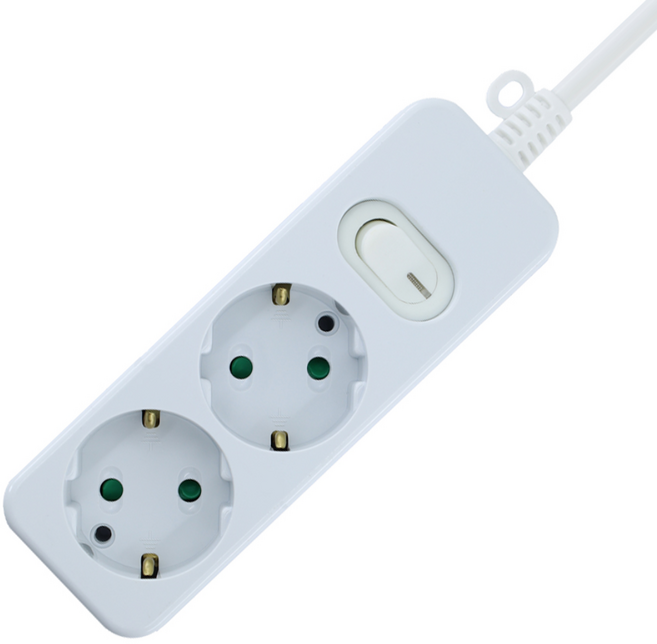 IT 국산 안전 스위치 멀티탭 2구, 1개, 1.5m, 화이트