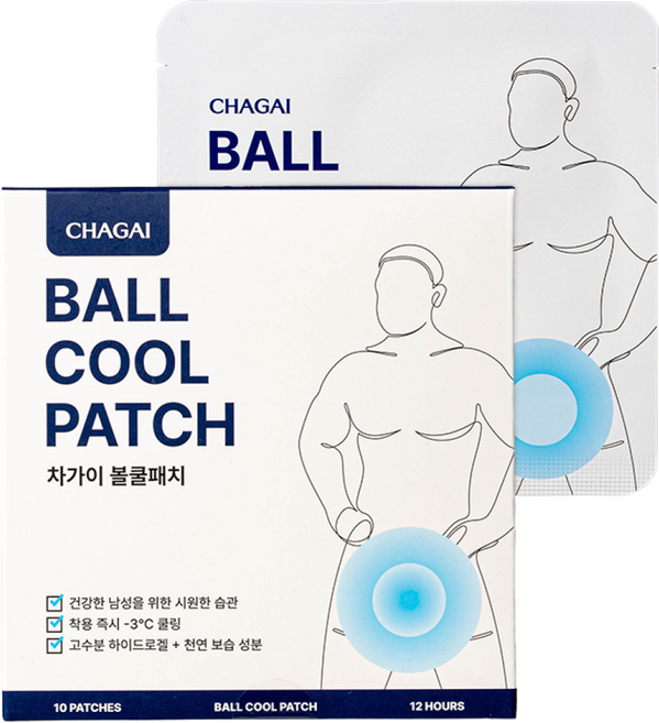 차가이 볼쿨패치 냉감 쿨패치 남성 케어 하이드로겔, 3박스