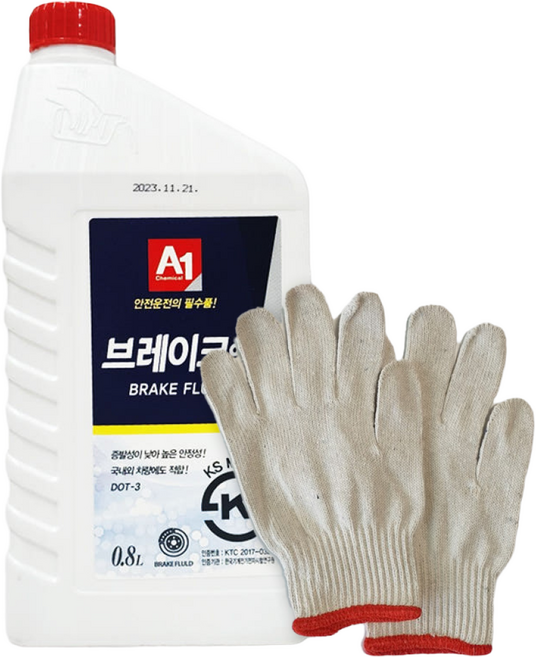 DOT3 브레이크액 브레이크 오일, 1개, A1 DOT-3 브레이크오일 0.8L
