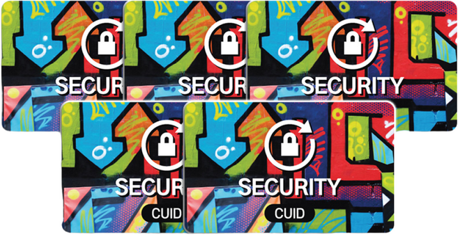 RFID PVC CUID 스티커 태그 도어락 공동현관 복사 출입, 5개, CUID PVC 사각 디자인 5개 (No.6P)