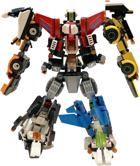 로보트 레고 합체 6in1 레고호환블록 6종합체레고, 1개