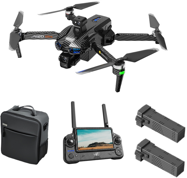 AE60 Ultra 고급형 항공 촬영 드론 낚시드론 에어드롭 터치스크린 12km, AE60 장애물회피형 배2, 카본블랙, 1개