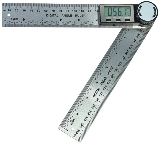 디와이툴즈 디지털 각도자 20cm 360도 전자 각도기 스테인리스 자, 1개
