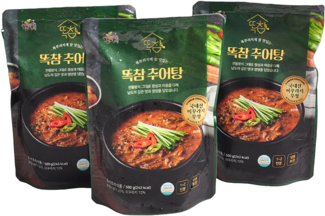 [푸르젠] 20년 전통 함평 시래기 추어탕, 2개, 500g