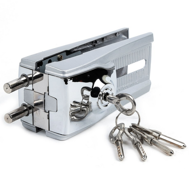 강화도어 유리문 보조키 그리핀2 외문용 잠금장치, 1개