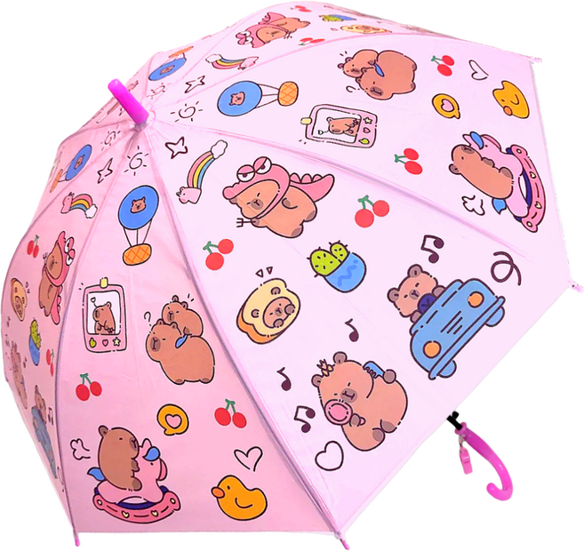 SSBB 카피바라 파스텔 장우산 귀여운