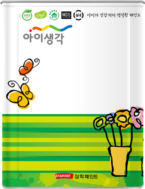 삼화페인트 아이생각 내부 프로 백색 18L, 1개
