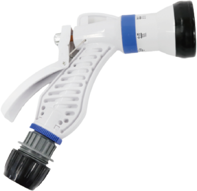 베란다 수도 호스 물 분사기 분사건 호수 청소 호스건 스프레이건 세차 정원 국산 다기능, 1개, 하얀색