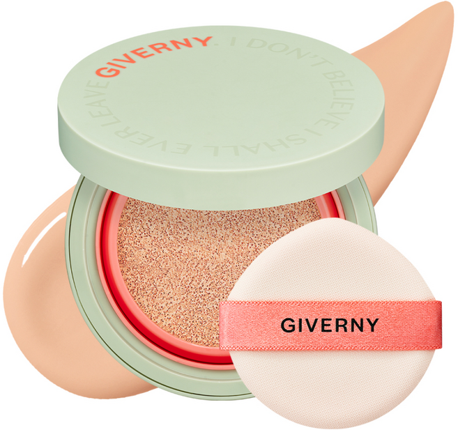 지베르니 밀착 커버 쿠션 파운데이션 12g, 23NW 미디움 베이지, 1개