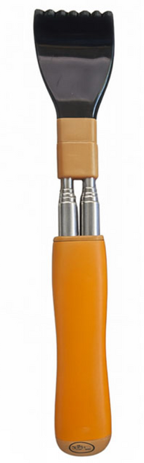 엘스 편안한손잡이조절등긁개/자석지압, 1개, 옐로우