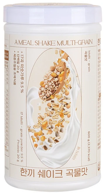 뷰니스 단백질 쉐이크 곡물맛 대용량, 600g, 1개 - 쿠팡