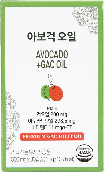 아보걱오일 500mg 30캡슐 걱오일 걱과일 베트남걱오일 베트남걱 라이코펜 베타카로틴 고함량, 1박스, 30정 - 쿠팡
