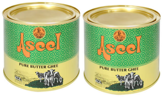 ASEEL PURE BUTTER GHEE 푸어 기버터, 400ml, 2개