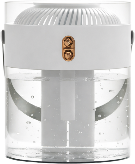 디프 초저소음 대용량 무드등 가습기 2.6L 이중분사 간편한 통세척, YG-0192, 화이트