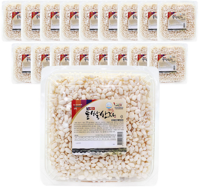 통쌀산자 BOX 200gx18개, 200g, 18개