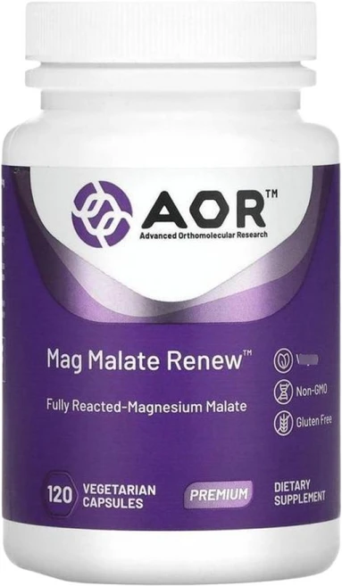 Advanced Orthomolecular Research AOR Mag Malate Renew 120 베지캡슐, 1개, 120정 - 쿠팡