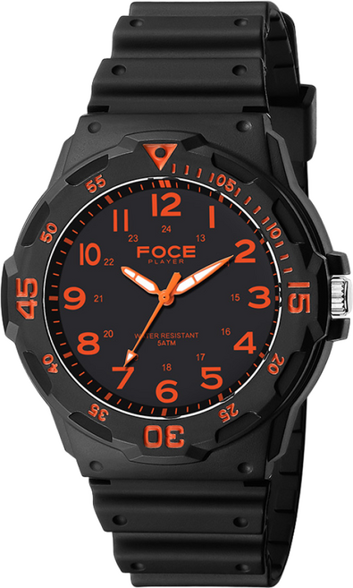 포체플레이어 남녀 아동/성인 우레탄 손목시계 FP1127B-OR