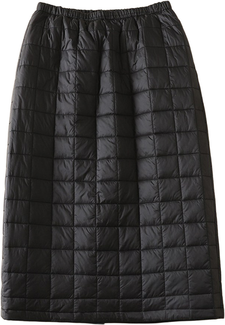 ZAJA 여성 패딩 누빔 스커트 캐주얼 겨울 따뜻한 미디 방한 치마