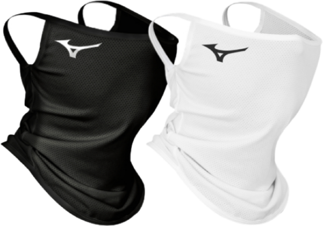 미즈노 정품 UV 웨이브 자외선차단 여성용 쿨링 마스크, 블랙+화이트, 1개