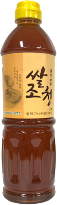 [영월농협 직송] 동강마루 식품명인 쌀조청, 1.3kg, 1개
