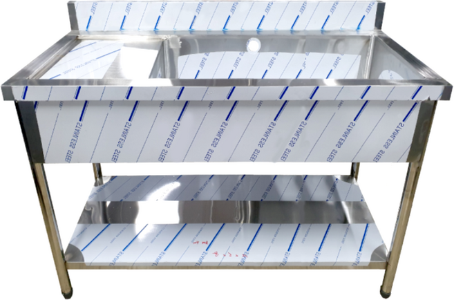 1조 2조 업소용 싱크대 모음 1200 스텐 씽크대 개수대 세정대, 01-7. 1200(1조 2/3 좌날), 배수구 추가