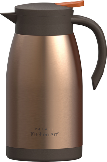 키친아트 골드메탈 보온/보냉포트 1000ml 보온주전자 보온물통 음식점, 골드메탈 보온포트, 1개