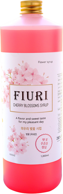 올차 벚꽃시럽 농축액, 1개, 1L