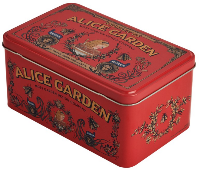 모스가든1919 사각 틴 케이스 (3type), 1개, 앨리스가든