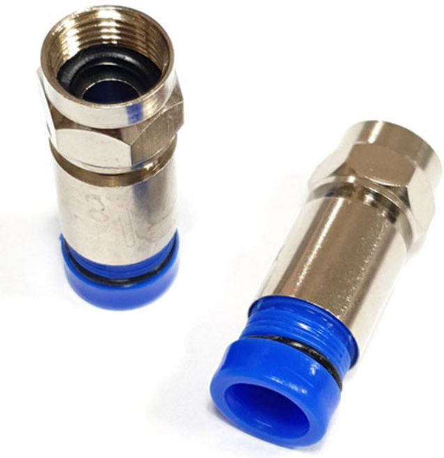 태화텔레콤 동축 5CFBT케이블 용 5C 고급형 압착 컨넥터 RG6 5C용, 1개