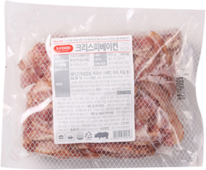 에스푸드 크리스피 베이컨, 1개, 500g