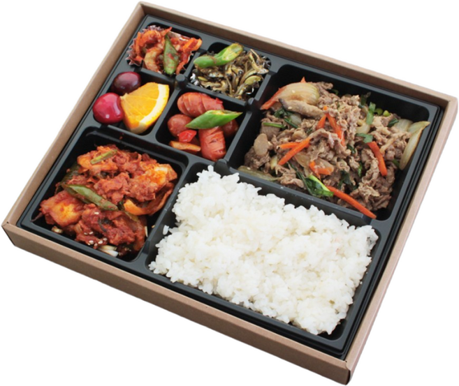 크라프트SW-02 프리미엄7칸.세트 일회용 회 초밥 스시 프리미엄도시락 배달 포장용기, 50세트, 1박스