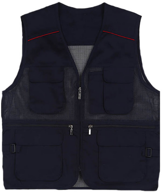 네이비 곤색 5XL 120 빅사이즈 큰사이즈 작업조끼 망사