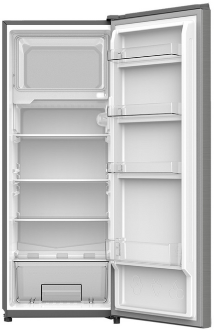 더함 소형 냉장고 1도어 원룸 사무실 신혼 가전 R173MS0-D1IM, 메탈실버